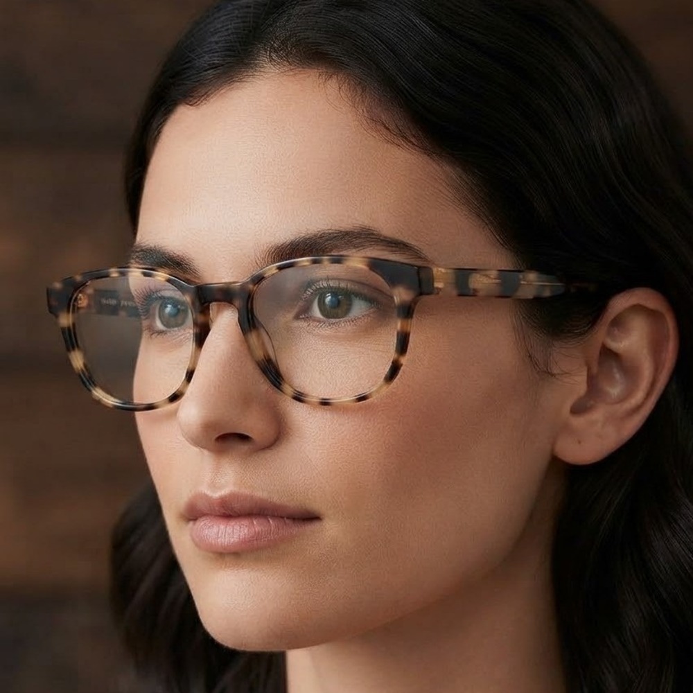 Warby Parker Percey 285 Tortoise Eyeglass Frames 48-20-140 Round Acetate - Picture 2 of 9